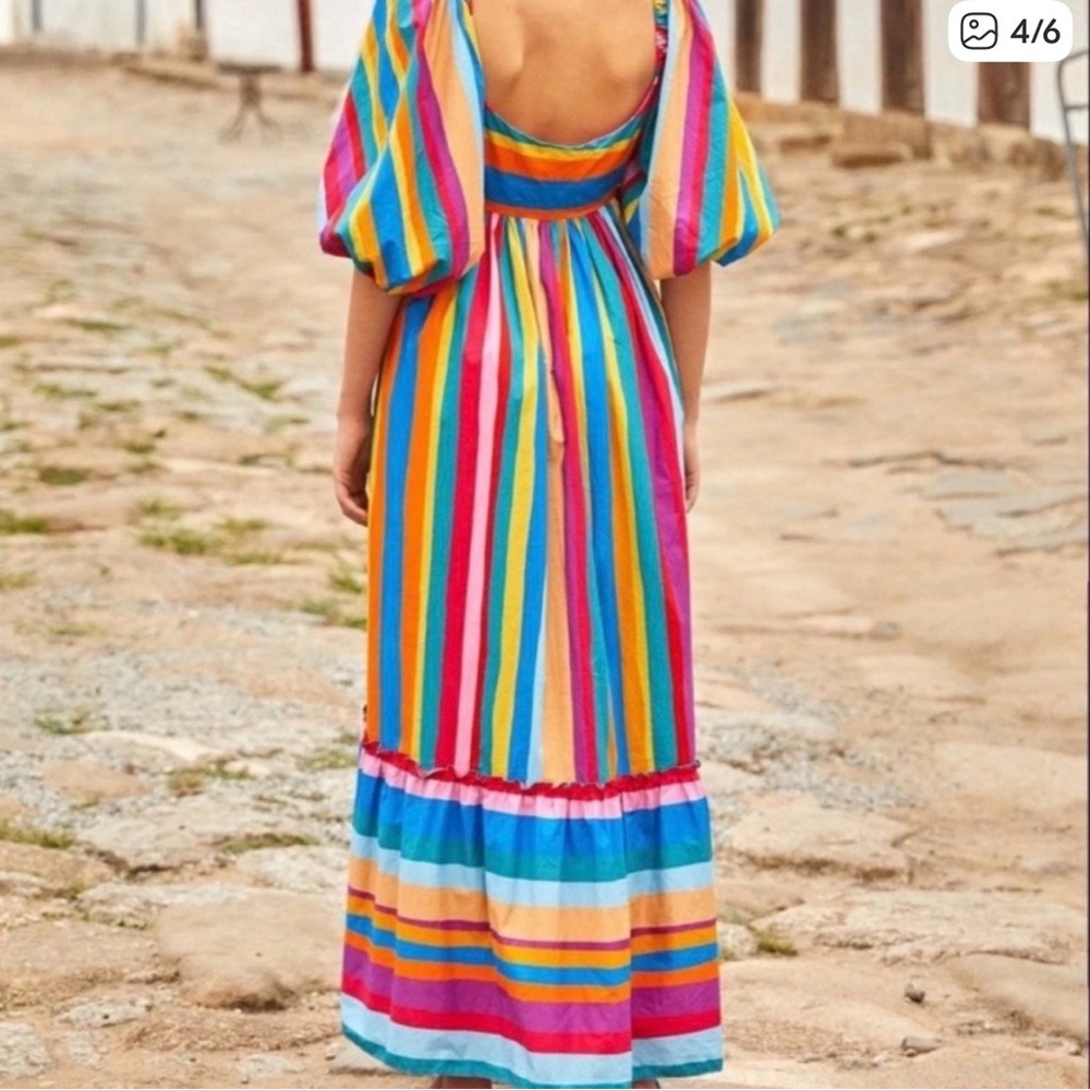 Farm Rio Rainbow Dress - Picture 2 of 6